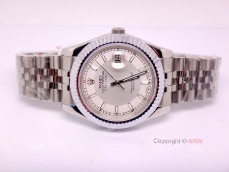 Copy Rolex Datejust Silver Face Jubilee Band Women Watches